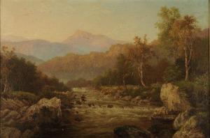 CAMMIDGE George 1846-1916,Snowdonia, river landscape,1880,Morphets GB 2014-12-04