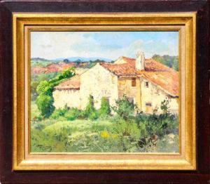 CAMOS Honore Theodore 1906-1991,Paysage aux maisons,Cannes encheres, Appay-Debussy FR 2021-12-18