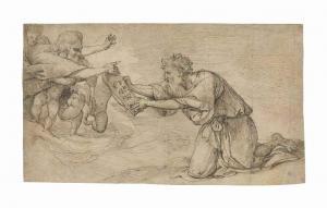 CAMPAGNOLA Domenico,God the Father handing the Ten Commandments to Mos,Christie's 2015-07-07