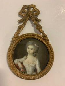 CAMPANA Ignace Jean Victor 1744-1786,Jeune fille en robe blanche, accoudée,Baron Ribeyre & Associés 2021-12-16
