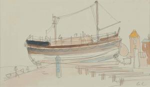 CAMPBELL George F. 1917-1979,THE BOAT YARD,Ross's Auctioneers and values IE 2014-03-26
