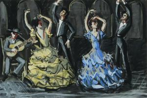 CAMPBELL George F. 1917-1979,THE FLAMENCO DANCERS,Ross's Auctioneers and values IE 2024-04-17