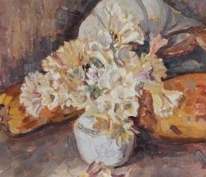 CAMPBELL GWYNNE Marjorie 1886-1958,Still Life - Freesias,Elder Fine Art AU 2022-10-16