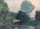 CAMPBELL HOWARD JAMES 1906-1988,Tranquil wooded landscape with a pond,Rosebery's GB 2016-09-07