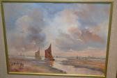 CAMPBELL JACKIE,Estuary scene with sailing vessels,1433,Lawrences of Bletchingley GB 2016-10-18