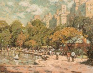 CAMPBELL Laurence 1911-1964,The Boat Pond - Central Park,Shannon's US 2014-05-01