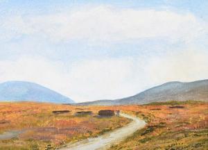 CAMPBELL Leslie Alfred 1925,PATH BY THE TURF STACKS,Ross's Auctioneers and values IE 2022-01-26