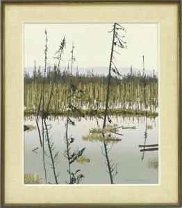CAMPBELL Leyda 1949,Blue River Swamp,Lando Art Auction CA 2018-10-14