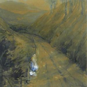 CAMPBELL Nesta,Figure on a country road,Burstow and Hewett GB 2014-02-26
