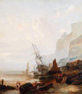CAMPBELL S 1800-1800,'Morning' - Fishing vessels along a rockycoastline,1850,Bonhams GB 2010-04-20