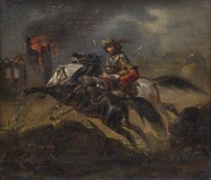 CAMPHAUSEN Wilhelm 1818-1885,The Battle,Dallas Auction US 2021-02-24