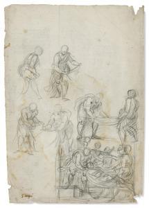 CAMPI Giulio 1502-1572,Studies for an Entombment,Christie's GB 2019-11-27