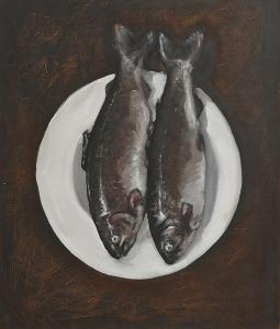 CAMPION John 1900-1900,Still Life - Fish on a Plate,Morgan O'Driscoll IE 2020-01-27