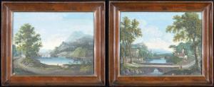 CAMPOVECCHIO Giovanni 1754-1804,Paesaggio fluviale con figure,Meeting Art IT 2011-11-01