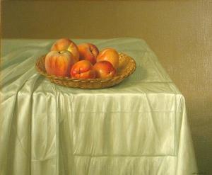 CAMPUZANO Enrique 1948,Still life with peaches,1991,Bonhams GB 2010-12-19