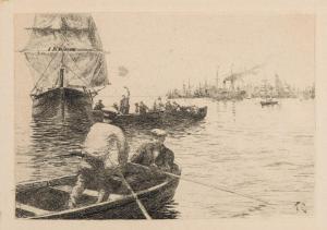 CAMPUZANO Y AGUIRRE Tomás 1857-1934,Tres escenas marineras,Duran Subastas ES 2021-04-28