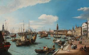 CANALETTO Antonio Canal,a View of the Riva degli Schiavoni, Looking West,Sotheby's 2024-02-01