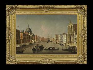 CANALETTO Antonio Canal 1697-1768,The Grand Canal Looking Southwest to the Fond,New Orleans Auction 2013-10-05