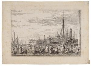 CANALETTO Antonio Canal,Vedute: Four Views (Bromberg 18, 20, 25, 30),1735,Sotheby's 2023-12-08