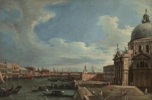CANALETTO Antonio Canal,Venice, a view of the Grand Canal with Santa Maria,Christie's 2024-01-31