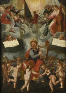 CANDID Peter 1548-1628,Le roi David jouant de la Harpe et sainte Cécile d,Rossini FR 2023-06-22