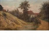 CANDIDUS Harry W.T 1867-1902,Cottages in a Landscape,1901,William Doyle US 2010-12-07
