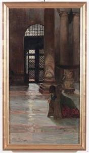 CANELLA Giorgio,Interno di chiesa con figura,1886,Cambi IT 2016-05-04