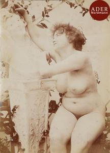 CANELLAS JOSEP MARIA 1856-1902,Nus féminins dans la végétation,1890,Ader FR 2017-06-08