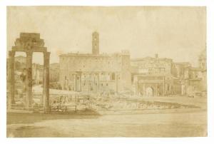 CANEVA Giacomo,Roma. Veduta del Foro Romano verso il Campidoglio,1850-1852,Gonnelli 2022-12-01