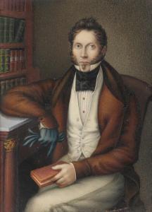 CANEVARI Giovanni Battista 1789-1876,Portrait miniature on a gentleman in a brown ,Woolley & Wallis 2020-03-04