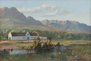 CANITZ George Paul 1874-1959,Mountain Landscape with Farmhouse,Strauss Co. ZA 2023-05-15