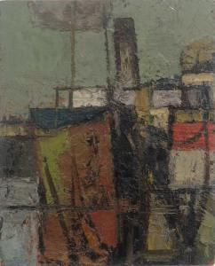 CANNEY Michael 1923-1999,Gravel Boat Newlyn (Version No. 2),1957,David Lay GB 2024-02-29