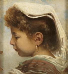 CANTALAMESSA Giulio 1846-1924,A portrait of a young woman,Bonhams GB 2013-01-13