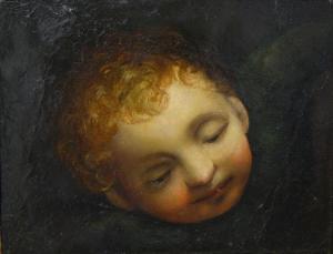 CANTARINI IL PESARESE Simone 1612-1648,Head of a Putto,Shapiro Auctions US 2024-01-27