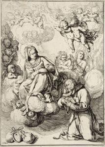 CANTARINI IL PESARESE Simone 1612-1648,Heiliger Antonius von Pa,1640,Schmidt Kunstauktionen Dresden 2024-03-02