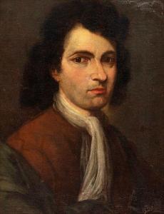 CANTI Giovanni 1653-1716,Portrait d'homme en veste brune et foulard blanc,Rossini FR 2020-06-09