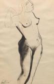 CANTINI Virgil 1919-2009,Nude figure study,1961,Aspire Auction US 2022-09-08