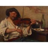 CANTZLER Johan Oscar 1844-1921,Playing for his supper,Woolley & Wallis GB 2018-09-11