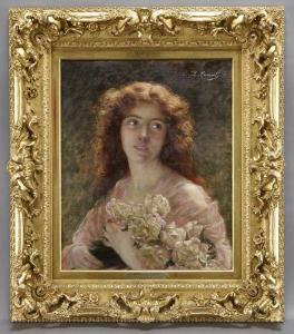 CANUET Louise 1800-1900,"Bouquet de Amour",Dallas Auction US 2011-02-08