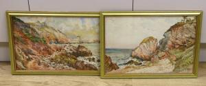 CAPARNE William John 1856-1940,Coastal scenes, probably Guernsey,Gorringes GB 2023-02-06