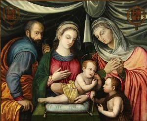 CAPASSINI Nannoccio,The Holy Family with St. Elizabeth & Infant St. Jo,Jackson's 2011-11-15