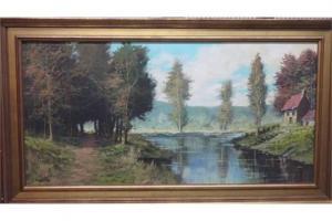 capella 1972,River landscape,Bellmans Fine Art Auctioneers GB 2015-06-20