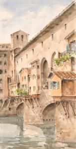 CAPINERI Giuseppe 1923-1994,A view of the Ponte Vecchio,John Nicholson GB 2021-06-25