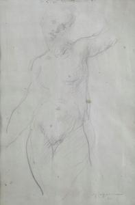 CAPOCCHINI Ugo 1901-1980,Nudo,1934,Galleria Pananti Casa d'Aste IT 2023-07-18