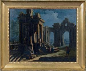 CAPPELLI Pietro 1646-1724,Caprice architecturale à la fontaine,De Maigret FR 2022-12-16