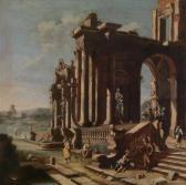 CAPPELLI Pietro 1646-1724,Ruinencapriccio mit Figurenstaffage,Palais Dorotheum AT 2010-04-21