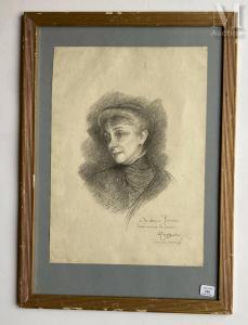 CAPPIELLO Leonetto,Portrait de femme tournée vers la gauche,1918,Millon & Associés 2024-02-08