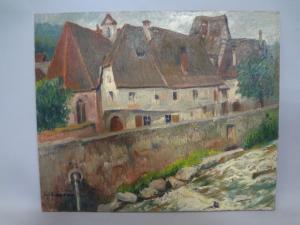 CAPRON Georges,Paysage d'Alsace : Le torrent,Art Richelieu FR 2016-02-05