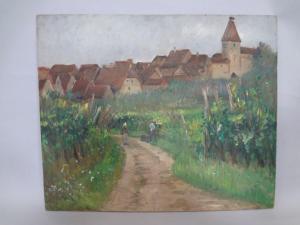 CAPRON Georges,Paysage d'Alsace : Les Vignes Animées,Art Richelieu FR 2016-02-05