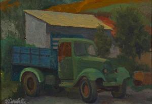 CARABELLA Umberto 1912-1956,Paesaggio con furgone,Bertolami Fine Arts IT 2020-06-18
